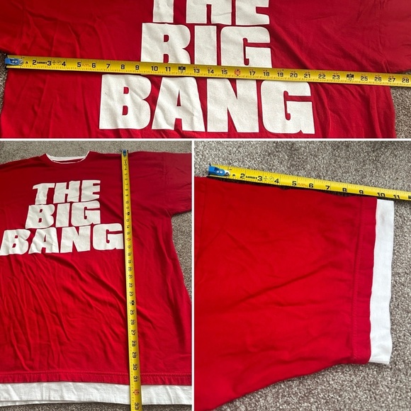 Y2K Flipmode Squad Shirt Busta Rhymes The Big Bang Promo Red Tee Men’s Size 4XL - Picture 14 of 15